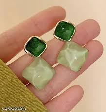 Green Stone Earring