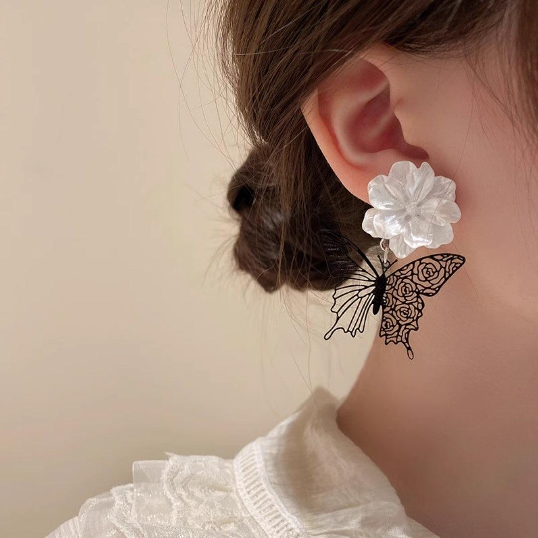 SOHI Butterfly Drop Earrings