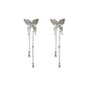 Fairy Silver Long Chain Butterfly