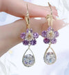 Purple Flower Stude Earring