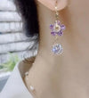 Purple Flower Stude Earring