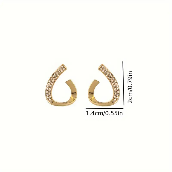 Elegant Gold Teardrop Earrings
