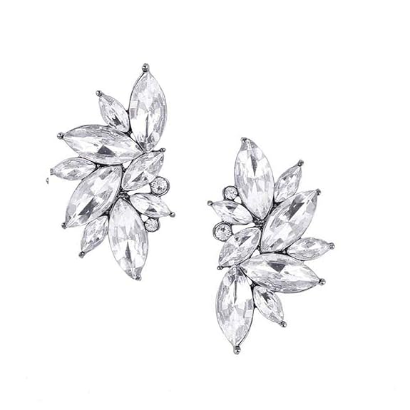 White Crystal Earring