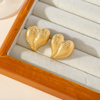 Anti tarnish love style earrings
