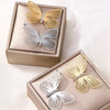 Elegant Big Butterfly Zircon Stud Earring