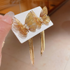 Radiant Golden Butterfly Earring