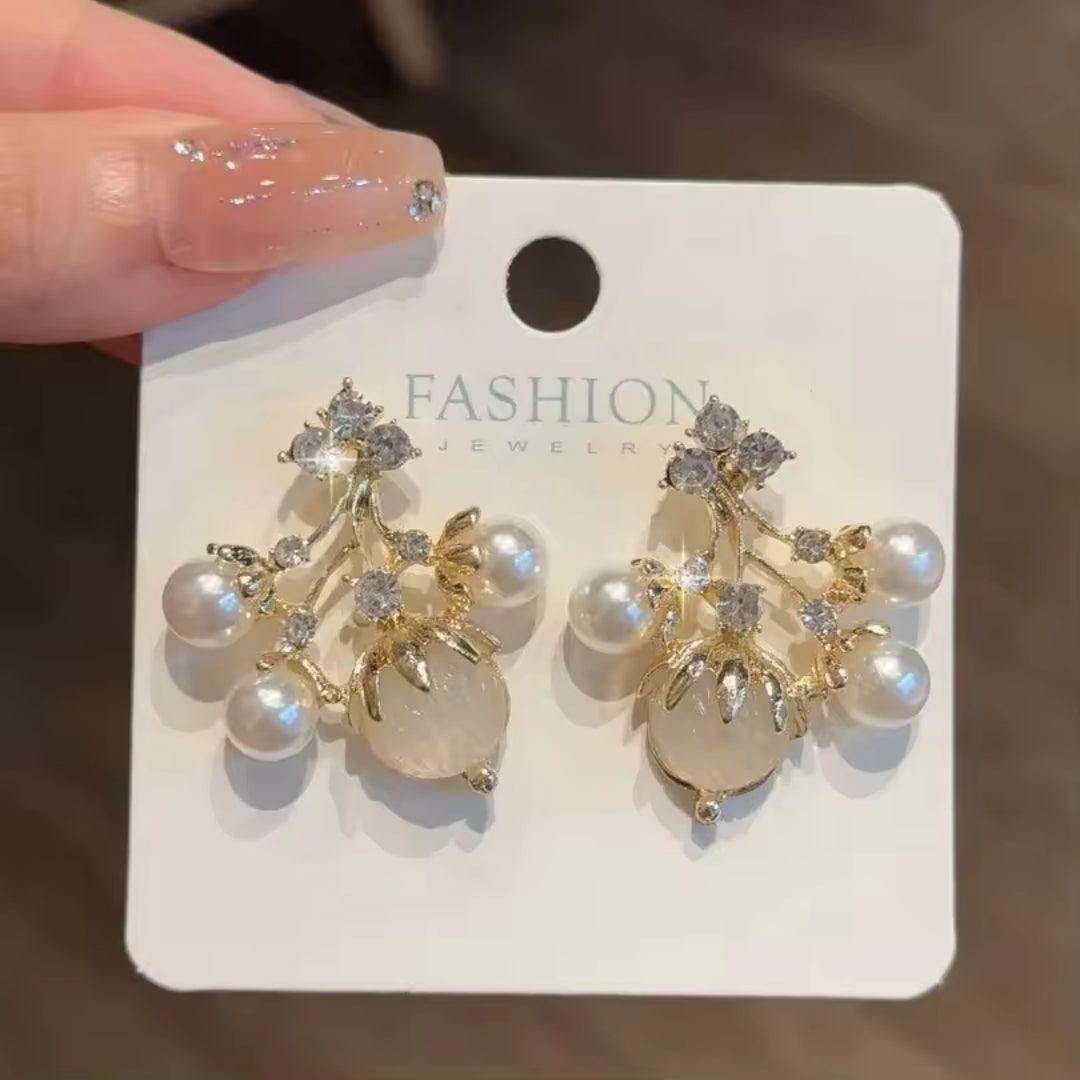 Crystal butterfly earrings