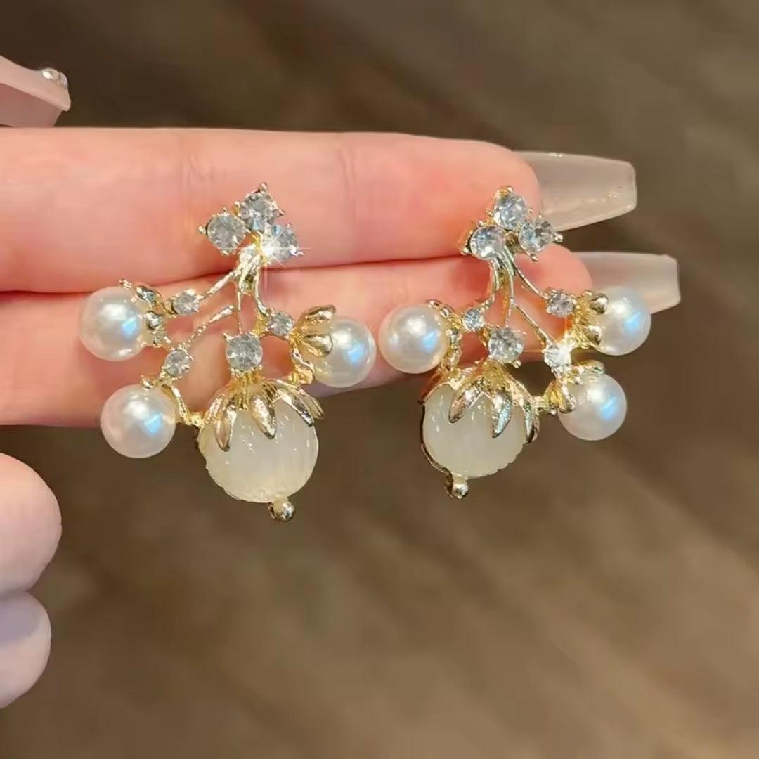 Crystal butterfly earrings