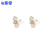 White Flower & Monalisa Pearl Earrings