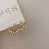 White pearl earring