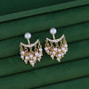 White pearl earring