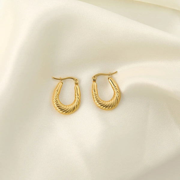 Anti tarnish new hoop earrings