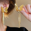 Radiant Golden Butterfly Earring