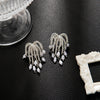 Silver Pearl Drops Earring