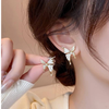Sparkling Butterfly Stud Earrings