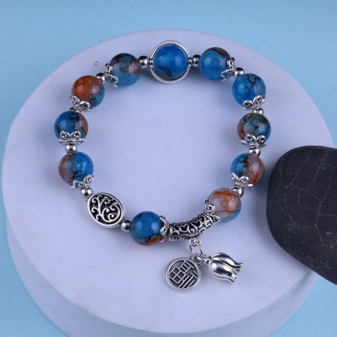 Mystic Blue Charm Bracelet