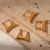 Anti tarnish purse hoop earrings
