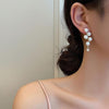 Long Pearl Drop Earring