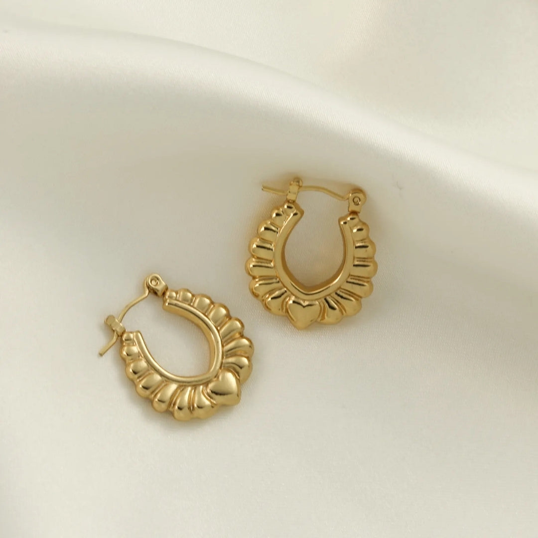 Anti Tarnish Bali Shaped Hoop Earring