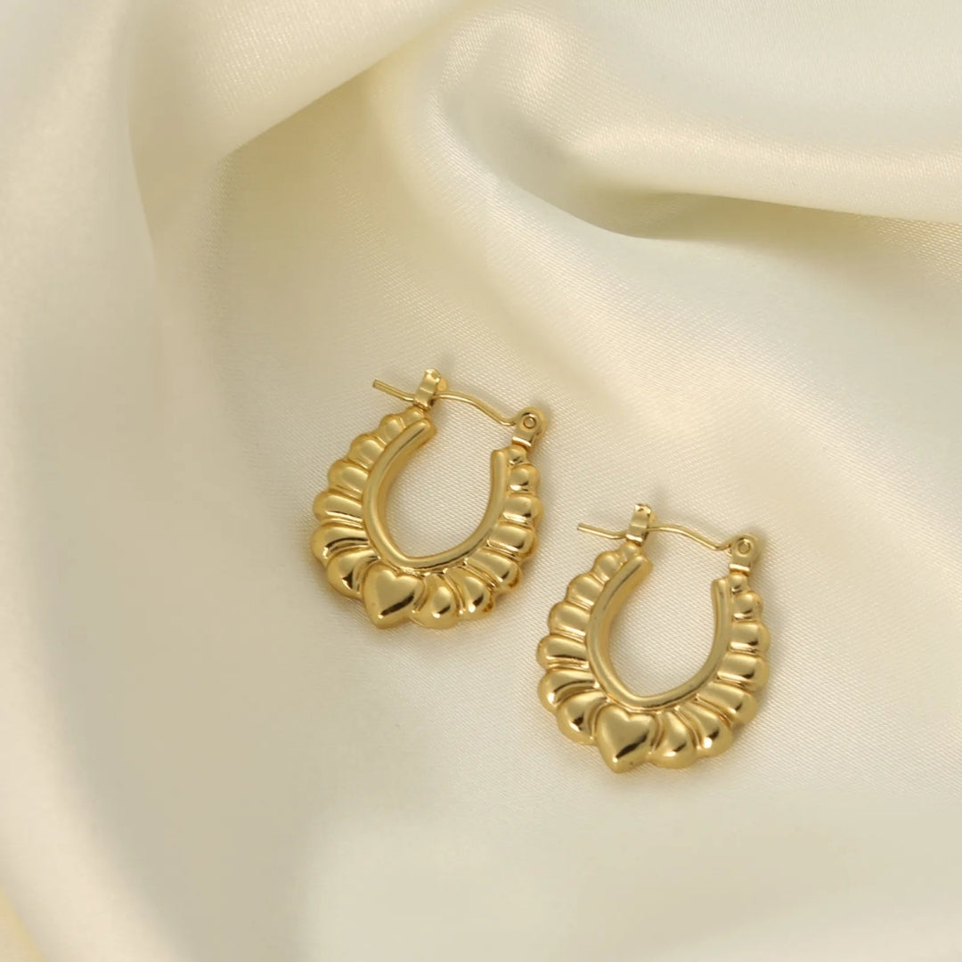 Anti Tarnish Bali Shaped Hoop Earring