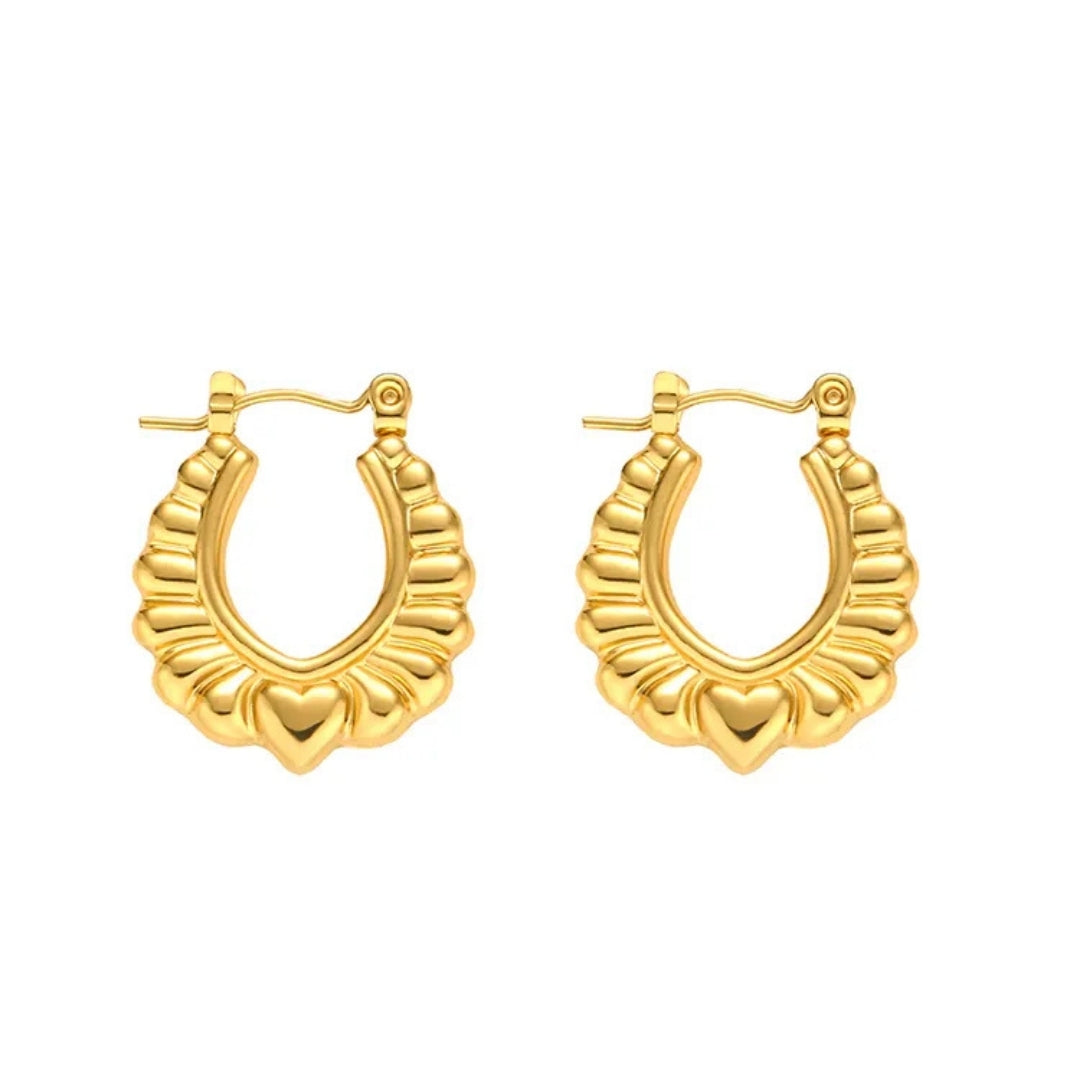 Anti Tarnish Bali Shaped Hoop Earring