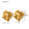 Anti tarnish Gold Geometric Earrings