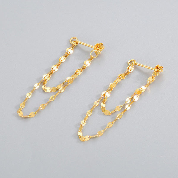 Sterling Chain Earring
