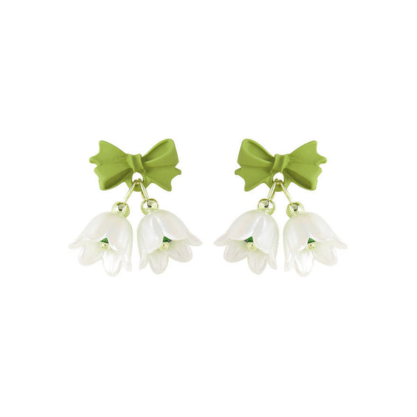 Green Bell Earring