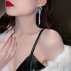 Shiny Bow Dangling Earrings