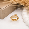 Crystal Snake Wrap Ring