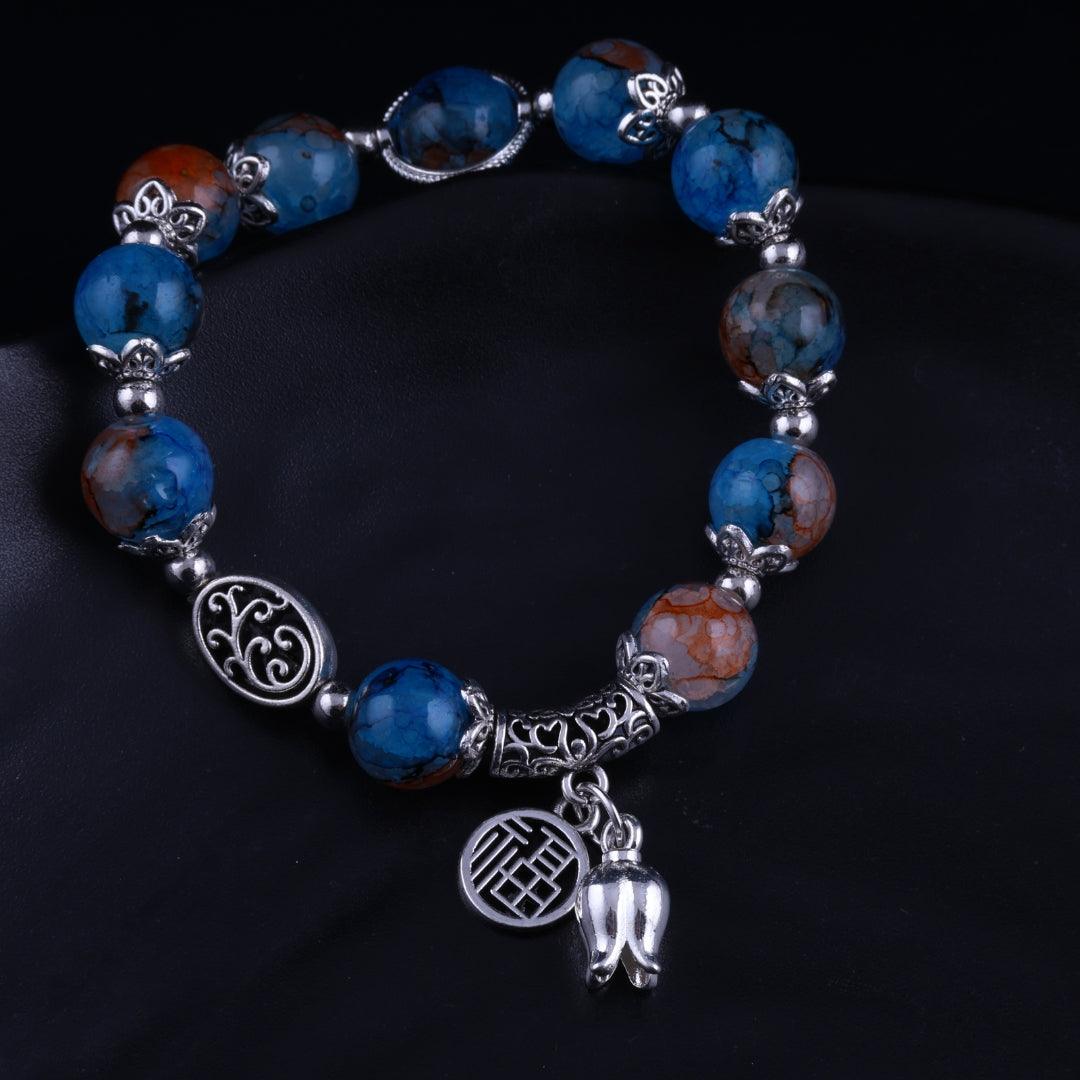 Mystic Blue Charm Bracelet