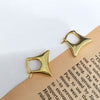 Anti tarnish purse hoop earrings