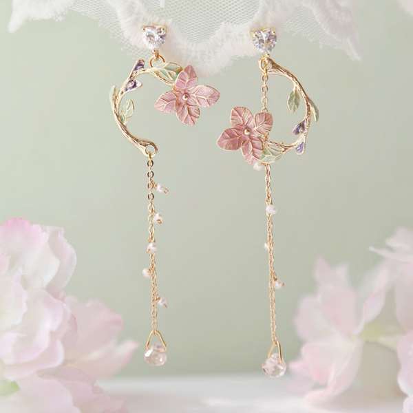 Flower Drop Earring