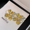 Trendy flower earrings