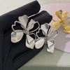 Trendy flower earrings