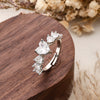 Queen White Heart Zircon Ring