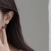 Crystal Sparking Leaf Earring