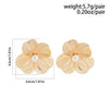 Floral Statement Earrings with Pearl Center