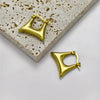 Anti tarnish purse hoop earrings