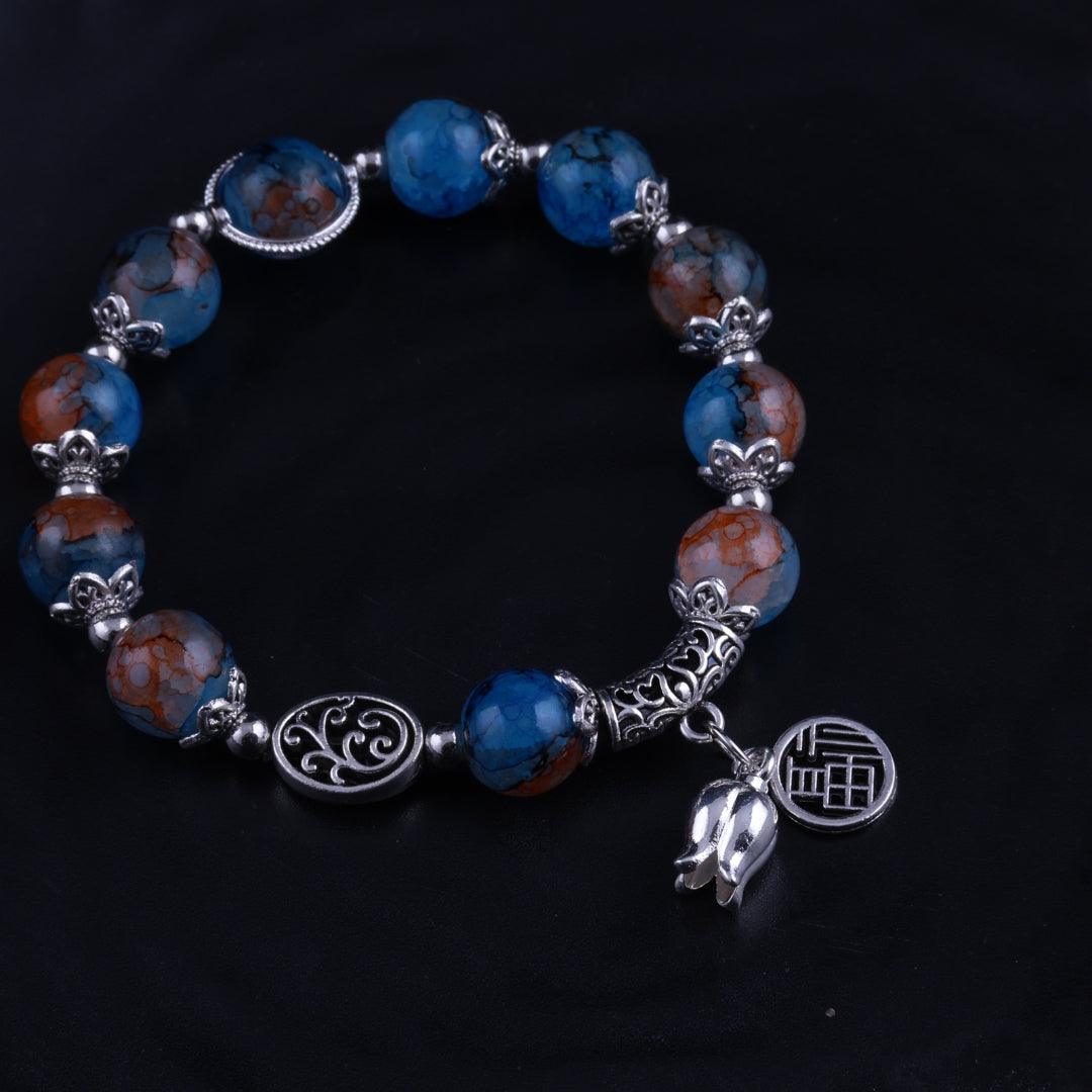 Mystic Blue Charm Bracelet