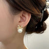 Pack Of 2 Purple Flower Pearl Earrings