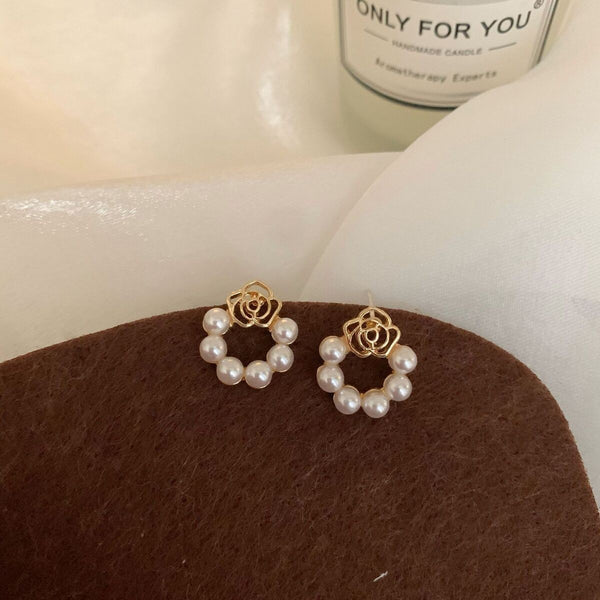 Pack Of 2 Fancy Pearl Hoop & Stud Earrings
