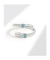 Blue Rhinestone Cute Hand Ring