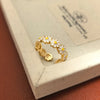 Golden Sun Flower Daisy Ring