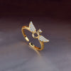 Gold Angel Wing Ring