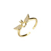 Gold Angel Wing Ring