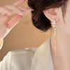 Floral tassel earring