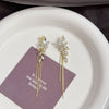 Floral tassel earring