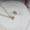 Love Couple Sun Moon Necklace, Ring Set