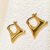 Anti tarnish purse hoop earrings
